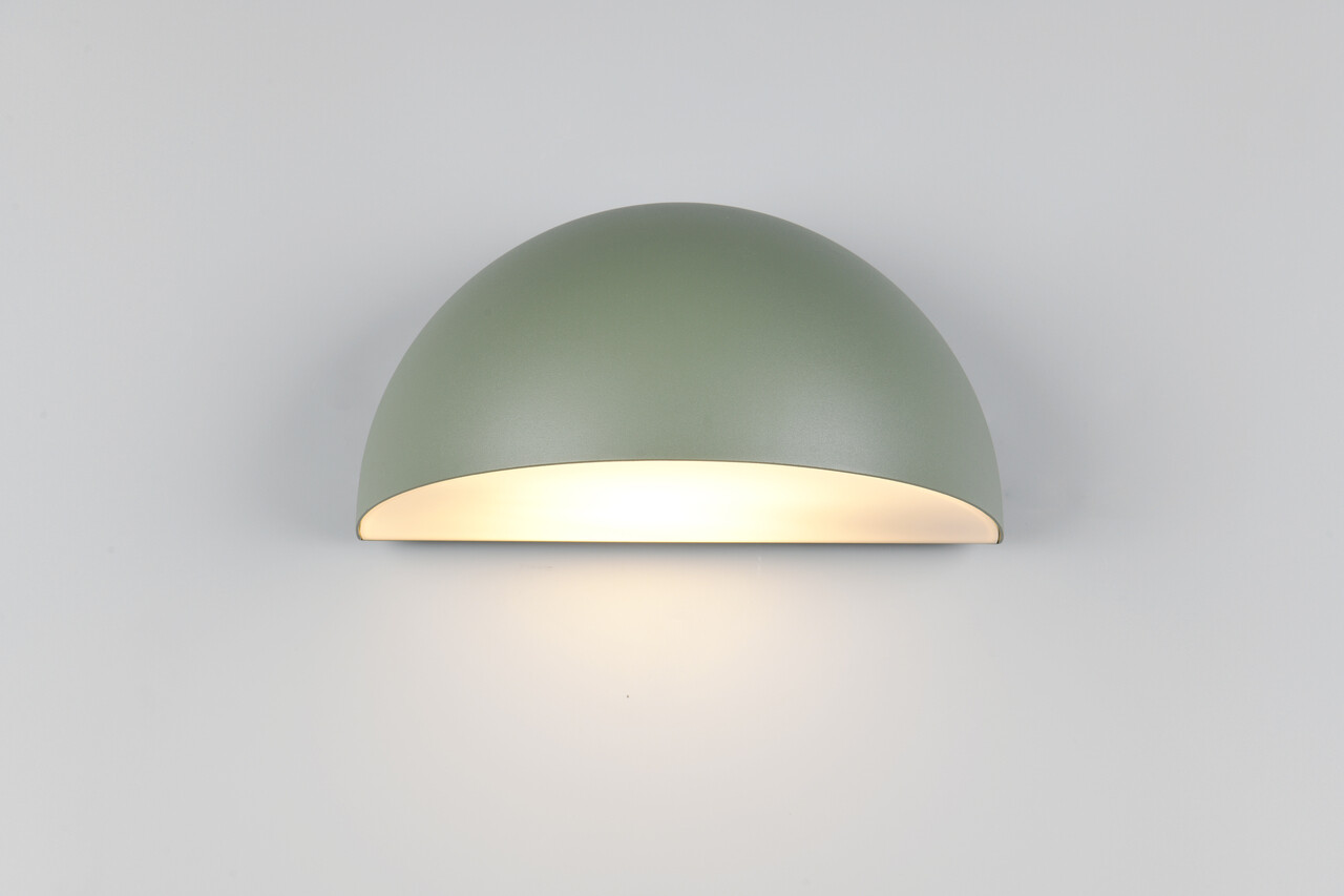 Aplica de perete pentru exterior Maas, TRIO, 27x15.5x14.3 cm, 10W, 1x E27, aluminiu, verde - imagine 6